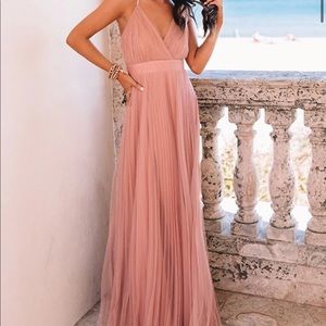 Pink maxi dress